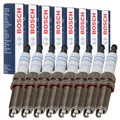 8x BOSCH ZR6SII3320 0242140521 Zündkerze für MERCEDES W212 W463 W166 M157 M278