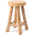 Design Delights Hocker, Natur, Holz, 30x50x30 cm, Wohnzimmer, Hocker, Sitzhocker