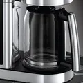 RUSSELL HOBBS Filterkaffeemaschine Elegance 23370-56, 1,25l Kaffeekanne, 1x4, 1,25l Glaskanne, max 10 Tassen, Digital Timer, Warmhalteplatte, 1600W