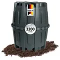 Garantia - Herkules Sammelgrube 3200 Liter Schwarz, Inkl. Stützrohr Und Dibt-zulassung