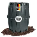 GARANTIA HERKULES Sammelgrube 3200 Liter schwarz, Stützrohr, DIBt-Zulassung
