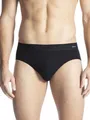 CALIDA Cotton Code Slip, Unterhose Herren, mit Elastikbund schwarz 50