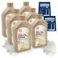 6 Liter original Shell Helix Ultra ECT C2/C3 0W30 Motoröl Porsche C30 API SN SET
