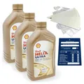 3 Liter original Shell Helix Ultra ECT C2/C3 0W30 Motoröl Porsche C30 API SN SET