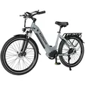 X2 E-Bike 27.5 Zoll, 720Wh Elektrofahrrad mit 7-Gang Shimano Nabenschaltung , 65-90km Range, Hinterradmotor 15Ah/48V Akku, Multitalent E-bike holland - Grau