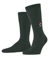 FALKE Herren Socken Airport M So Wolle Baumwolle einfarbig 1 Paar, Grün Hunter Green 7441 Santa Chimney, 45-46