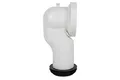 Cofan Anschlussschlauch | 90° abgewinkelte WC-Manschette | inkl. Lippengummi Ø 110 mm | Hergestellt aus Polypropylen