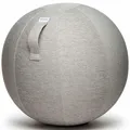 Vluv Stov Stoff Sitzball Durchmesser 60-65 cm Concrete / Hellgrau Gymnastikball