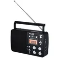 AKAI Tragbares Radio Multiband-AM/FM/SW-Radio mit digitaler Abstimmung Kurzwellenemfänger mit Radiowecker