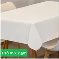 Sensalux Tischdecke Tischdecke aus stoffähnlichem Vlies, Öko-Tex 100 weiß 118 cm x 250 cm