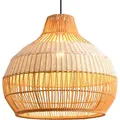 Parrot Uncle Rattan Pendelleuchte 43 Cm Boho Hängelampe E27 Höhenverstellbar Wohnzimmer Esszimmer Schlafzimmer Flur Ohne Leuchtmittel