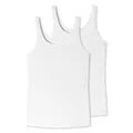 Uncover by Schiesser Damen Unterhemden mit Breiten Trägern (DE/NL/SE/PL, Alphanumerisch, M, Regular, Regular, 2 x weiß)