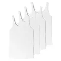 Uncover by Schiesser - Damen - Trägertop - 4er Pack (M Weiß)
