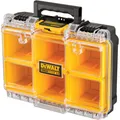 DEWALT TOUGHSYSTEM 2.0 Halbformat Organizer, tief, Werkzeugkiste, gelb