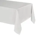 BEAUTEX Lina Tischdecke und Tischläufer in eleganter und natürlicher Leinenoptik, wasserabweisend, pflegeleicht, für Esszimmer, Wohnzimmer, Balkon & Garten (Eckig 40x200 cm, Weiss)