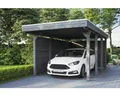 Einzelcarport SKAN HOLZ Friesland Set 1 inkl. Aluminium-Dachplatten, Seiten- und