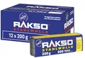 RAKSO Stahlwolle fein 000-2,4 kg, 12 Banderolen à 200g, Zwischenschliff von Lack, Schellack, poliert Kupfer, Messing & Öl, Wachs auf Holz
