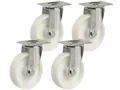 Polyamid Schwerlastrollen 80 100 125 150 250 mm Transport Rolle Brems Lenk Bock