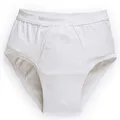 Herren Inkontinenz-Slip PROtect | diskreter Slip mit integrierter Saugeinlage | kochfest (weiß, XL)