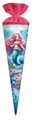 goldbuch 97 162 Schultüte Prinzessin Aquarina 70 cm rund, Zuckertüte Pferd 70 x 19 cm, Geschenktüte mit Meerjungfrauen-Motiv, Geschenkverpackung aus Lackkarton, mit Filzverschluss, Kostümaccessoire