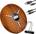 KLIM Tragbarer Discman, inklusive Kopfhörer Stereo-CD Player (hochwertiger CD-Spieler für unverwechselbares Hörerlebnis, MP3)