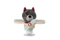 Lilliputiens - Louis im Flugzeug mit Saugnapf - Interaktives Spielzeug für Babys mit Glöckchen und Holzringen - Fördert Feinmotorik, Sehen und Hören - Ab 6 Monaten - Lernspielzeug - 83522