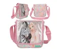 Depesche Spiel TOPModel Umhängetasche WILD Rosa Glitzer Zebra-Motiv