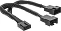 InLine Y-cable Netzsplitter für Lüfter 4-polig PWM M bis 2 x 4-polige W 15 cm Schwarz (33328Y)