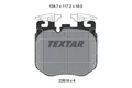 TEXTAR 2261801 Bremsbelagsatz, Scheibenbremse für BMW ROLLS-ROYCE