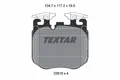 TEXTAR 2261801 Bremsbelagsatz, Scheibenbremse für ALPINA,BMW,ROLLS-ROYCE