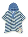 Sterntaler Baby Badeponcho mit Kapuze, Esel Emmilius, Einheitsgröße, Baumwolle, Grün/Blau