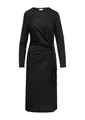 s.Oliver Glitzerndes Jersey-Kleid mit Knotendetail schwarz 46