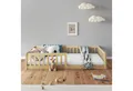 IDIMEX Hausbett GUSTAVO, Bodenbett mit Rausfallschutz Kinderbett Montessori