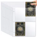 480 Pockets Sammelkarten Hüllen, 60 Stück Leere Sammelmappe Folien Doppelseitiger A5, Transparent Karten Sleeves Photocard Sleeves für 3 Löcher Ringbüchern, Sammelkartenzubehör für Spielkarten