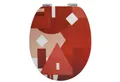 spirella WC-Sitz TERRACOTTA, Toilettendeckel MDF, Hochglanz, mit SoftClose Absenkautomatik - hochwertige und solide Qualität, Trendfarbe terracotta rot