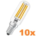 10 x OSRAM E14 LED STAR SPECIAL T26 Lampe klar 4W wie 40W warmweißes Licht