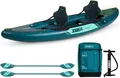 Jobe Tourenkajak Jobe GAMA Kayak Set 2 Personen aufblasbar Kanu Tourenkajak Kajak 365cm