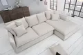 riess-ambiente Ecksofa HEAVEN 255cm natur - Flachgewebe, Pappelholz, inkl. Kissen, Federkern, Einzelartikel 1 Teile, L-Förmig & abnehmbarer Rundumbezug - Landhaus-Stil ideal f. Wohnzimmer