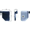 Hydraulikfilter, Automatikgetriebe KNECHT HX 156