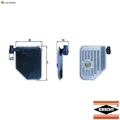 HYDRAULIKFILTER AUTOMATIKGETRIEBE HX 156 FÜR HYUNDAI EMBERA/V ix35/SUV SONATA