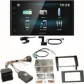 Kenwood DMX-125DAB Bluetooth MP3 USB Einbauset für Mercedes SLK R171 ab 2008