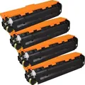 4 Ampertec Toner ersetzt HP CB540A-43A 125A Multipack KCMY