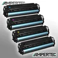 4 Ampertec Toner ersetzt HP CB540A-43A 125A Multipack KCMY LT1738/KIT