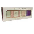 BULGARI COFFRET SET: ROSE GOLDEA BLOSSOM DELIGHT EDP + & EDT + OMNIA CRYSTALLINE EDT + OMNI AMETHYSTE EDT - 4 X 5ML