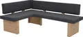 Eckbank HELA "LINN", braun (anthrazit, artisan eiche, artisan eiche), B:200cm H:83cm T:57cm