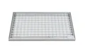 ACO 60x40cm Maschenrost Gitterrost + ALU Einbaurahmen Normrost Abstreifer Zarge