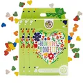 Blühendes Saatgut Konfetti für bunte Wildblumen - Farbenfrohes Blumenkonfetti aus 100% biologisch abbaubarem Samenpapier (ca. 600x Stück)