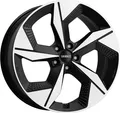Dezent AO black/polished 9x20 ET58.5 - LK5/108 ML63.4 Alufelge schwarz