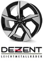 4x Dezent AO 9x20 5/108,0 ET58 Black/poliertshed