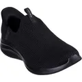 Skechers Damen Ultra Flex 3.0 Easy Win Slip-InTurnschuhe, Black Knit/Trim, 38 EU